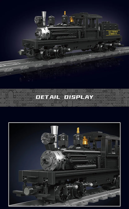 Mould King 12032 Steam Locomotive Building Block Assembly