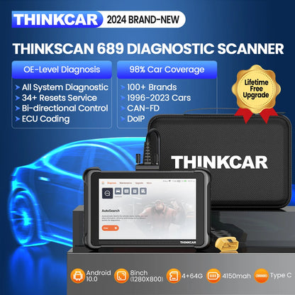 Lifetime Free Update THINKCAR THINKSCAN 689 OBD2 Scanner