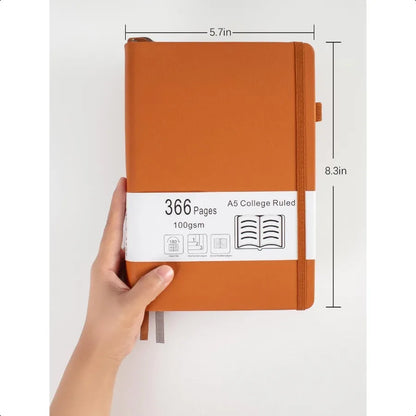 College Ruled Notebook with 366 Numbered Pages
