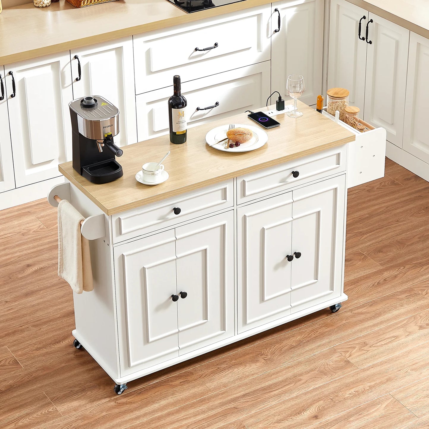 60" Mobile Kitchen Cabinet