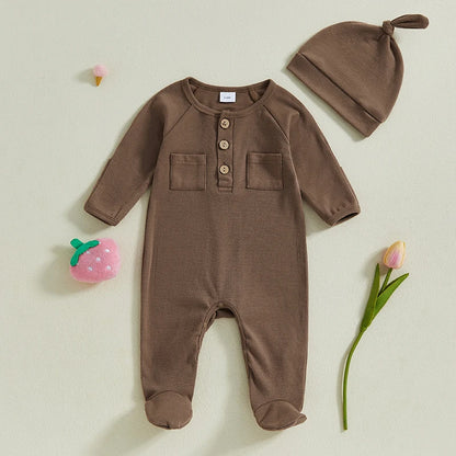 2Pc Double Pocket Onesie N-9M