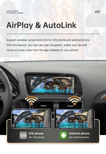 12.3' Wireless CarPlay For Audi A4 2009-20012