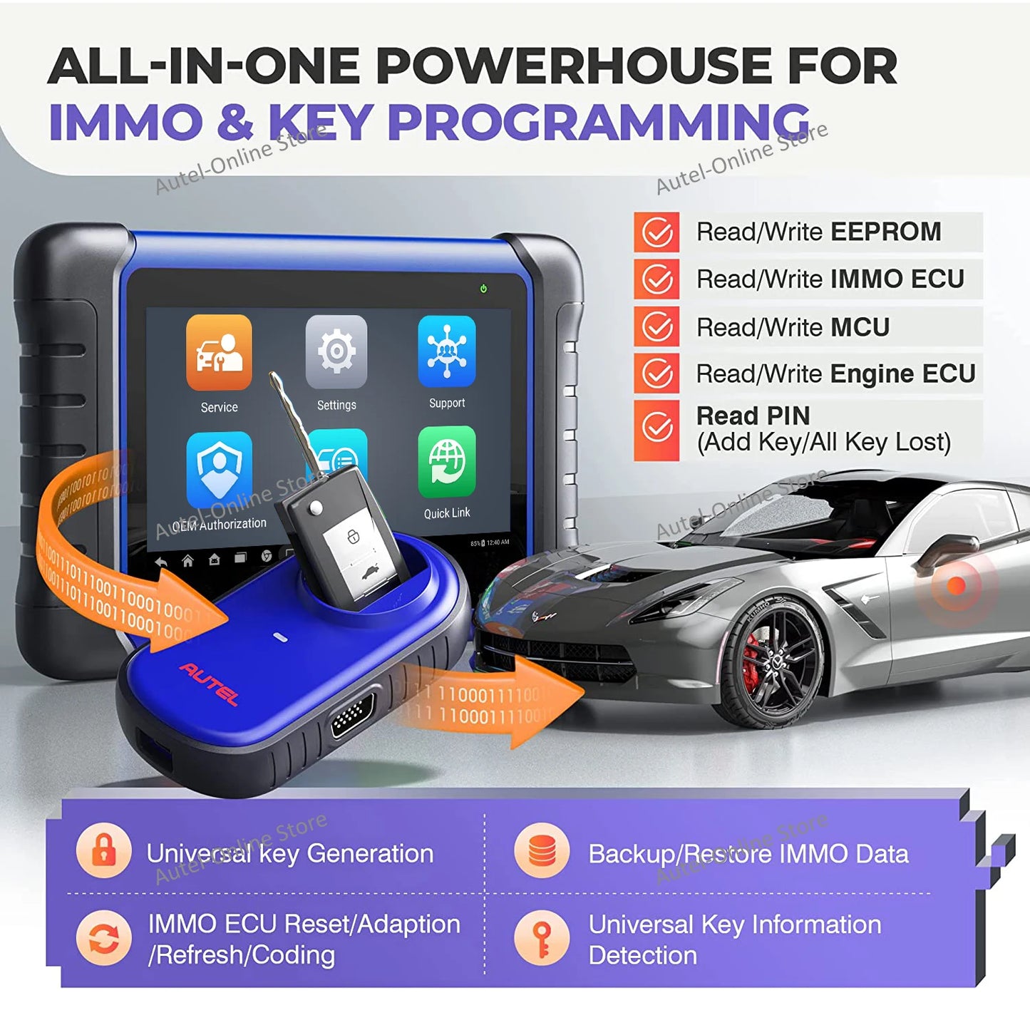 Autel IM508S Key Programmer All-in-one OBD2 Automotive Scanner