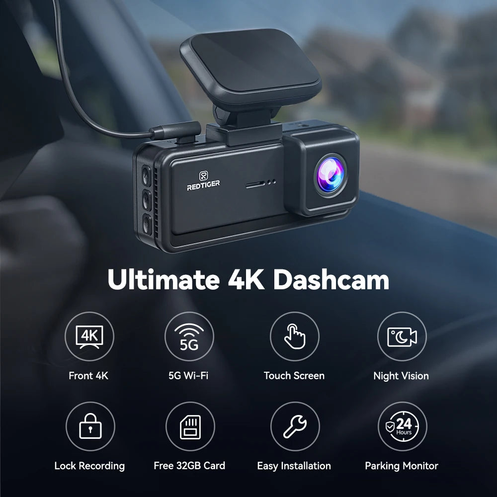 REDTIGER Dash Cam HD 4K