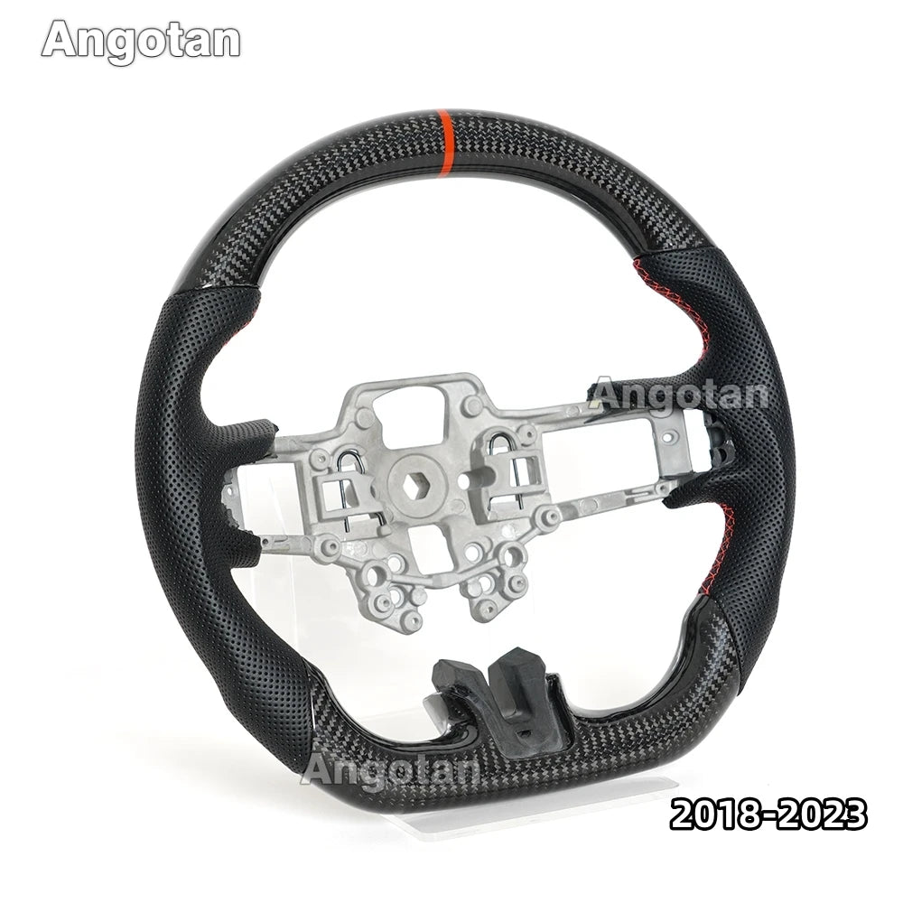 LED Carbon Fiber Steering Wheel for Ford Mustang 2015-2023
