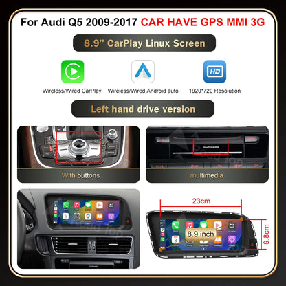 12.3' Wireless CarPlay For Audi A4 2009-20012