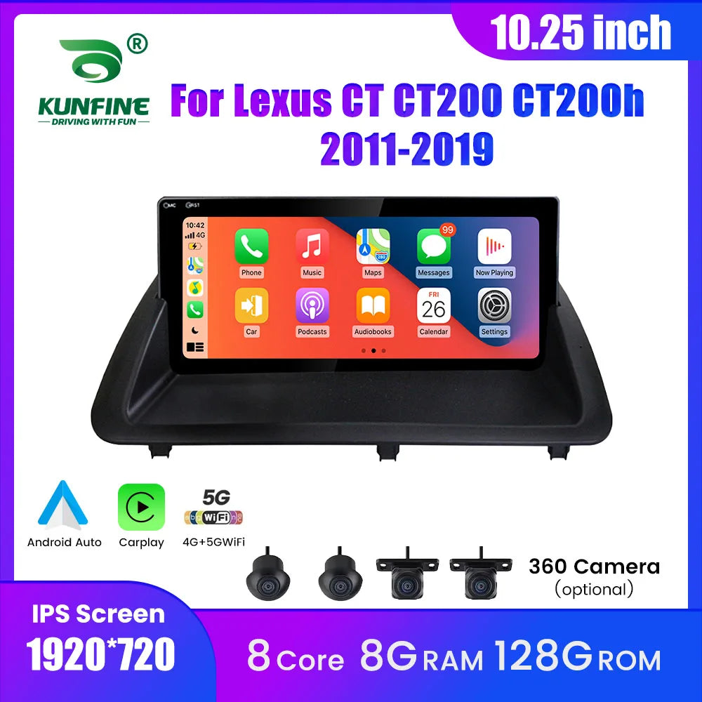 10.25” Navigation Multimedia Player Carplay For Lexus 2011-2019