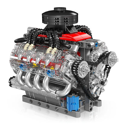 487PCS LSX454 V8 Engine Model W/ Simulated Gearbox Assembly