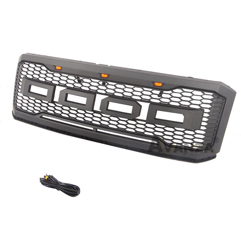 Front Grill With Led Lights Bumper Grille For Ford Expedition 2007-2014