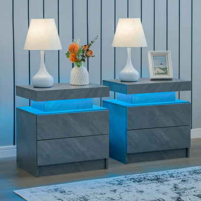 Set Of LED Nightstands