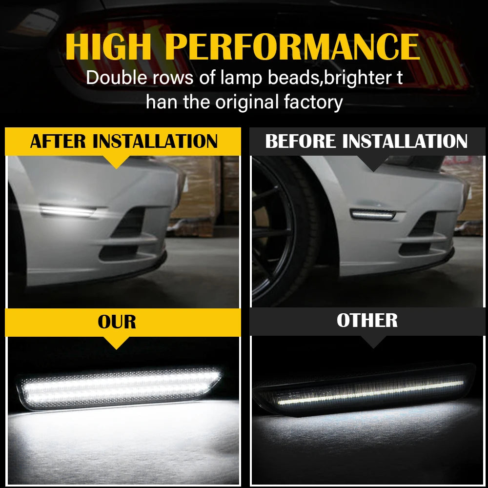 LED Side Marker Lights For Ford Mustang 2010-2014