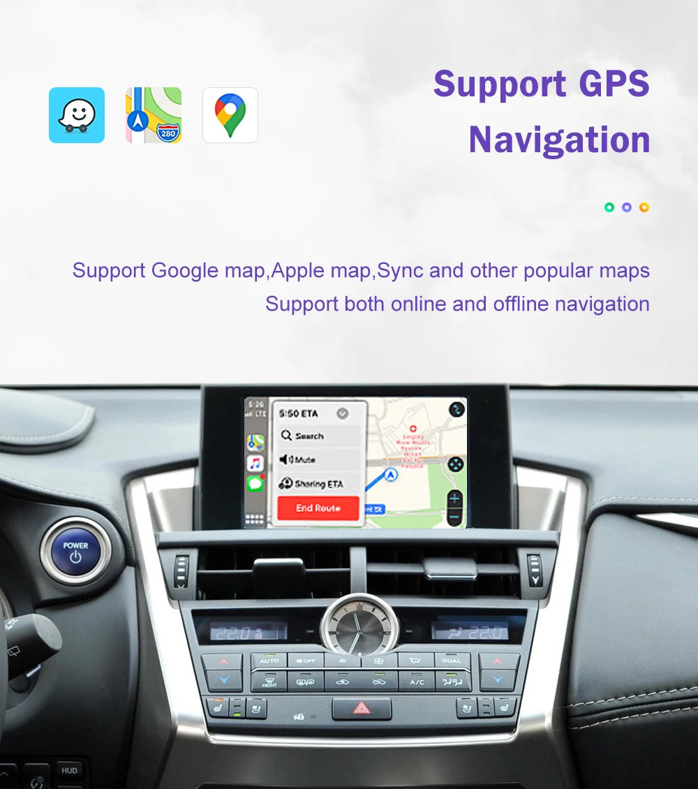 Wireless CarPlay Android Auto for Lexus 2014-2019