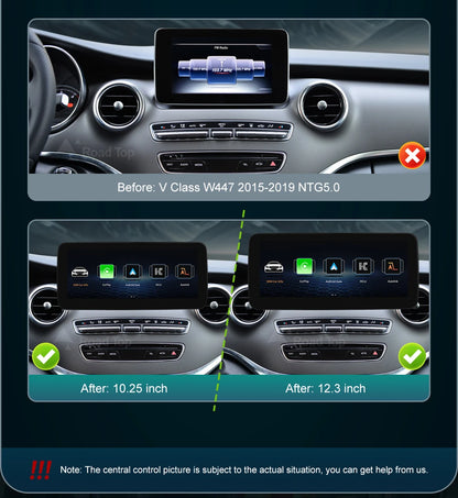 12.3 inch Ultra-thin Screen for Mercedes-Benz 2015-2018