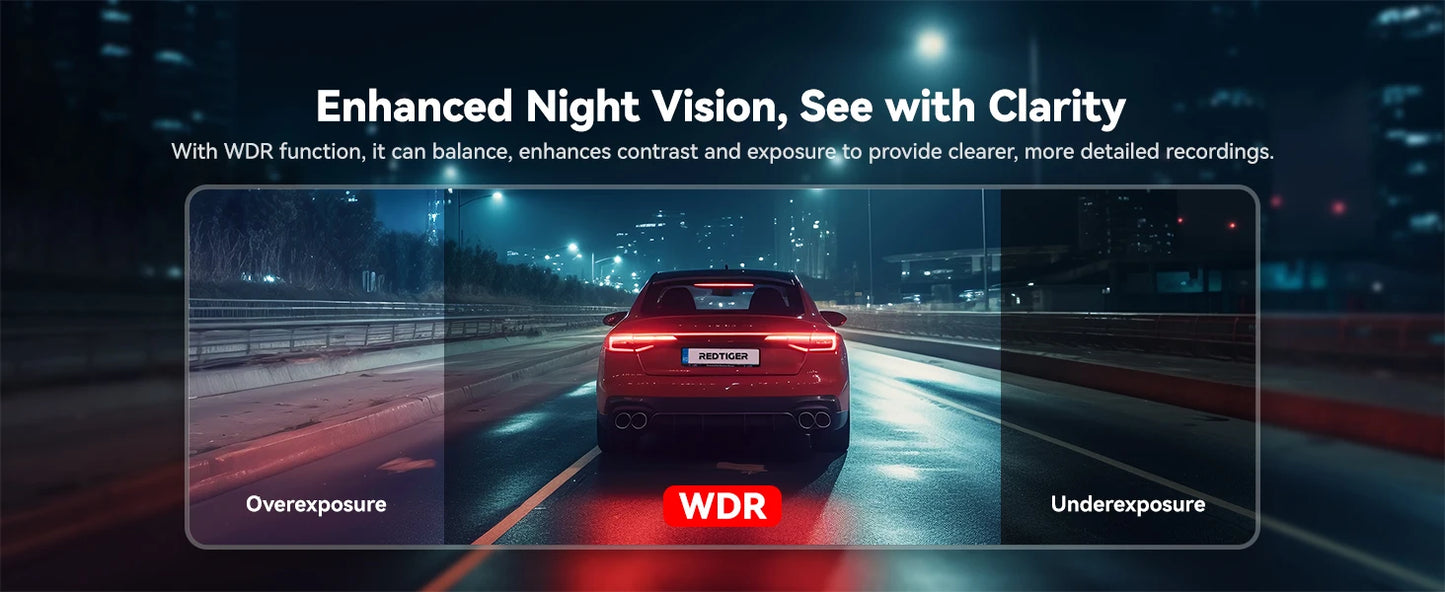 REDTIGER Dash Cam HD 4K
