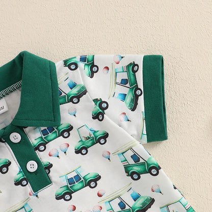 2Pc Green Golfing Set 6m-3T