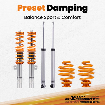 Adjustable Coilovers Suspension Kit For 3 series E46