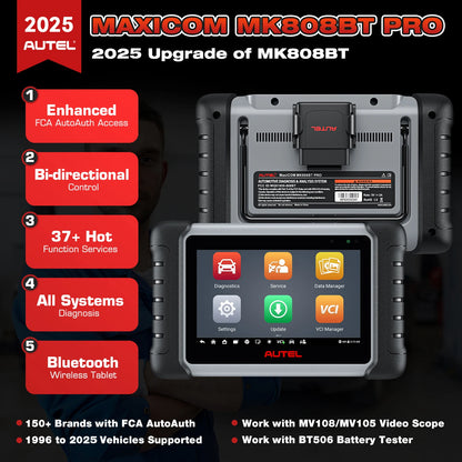 Autel MaxiCOM MK808BT Pro OBD2 Scanner