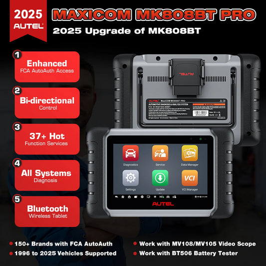 Autel MaxiCOM MK808BT Pro OBD2 Scanner