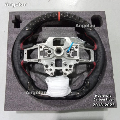 LED Carbon Fiber Steering Wheel for Ford Mustang 2015-2023