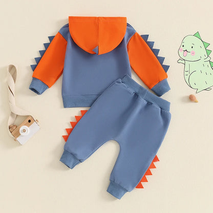 2Pc Dinosaur Sweat Set 12m-4T