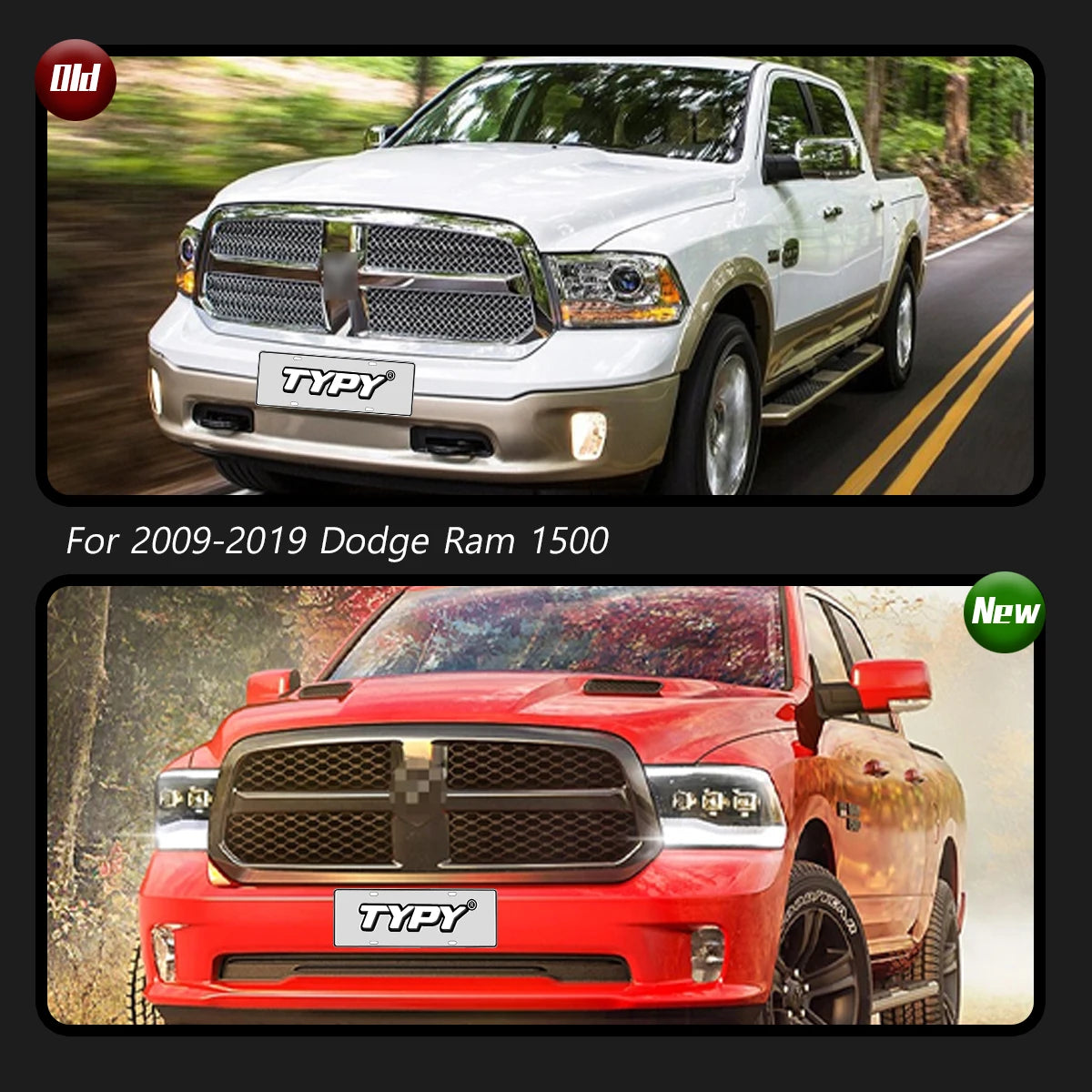 Car Lights For Dodge Ram 1500 Headlight 2009-2019