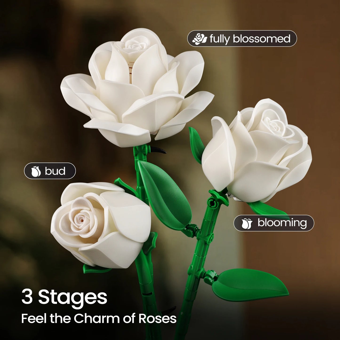 Roses Bouquet Building Set