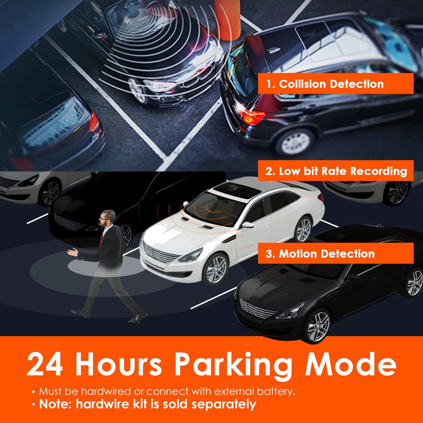 Vantrue N4 4K Dashcam 4K+1080P Front and Rear Dash Camera
