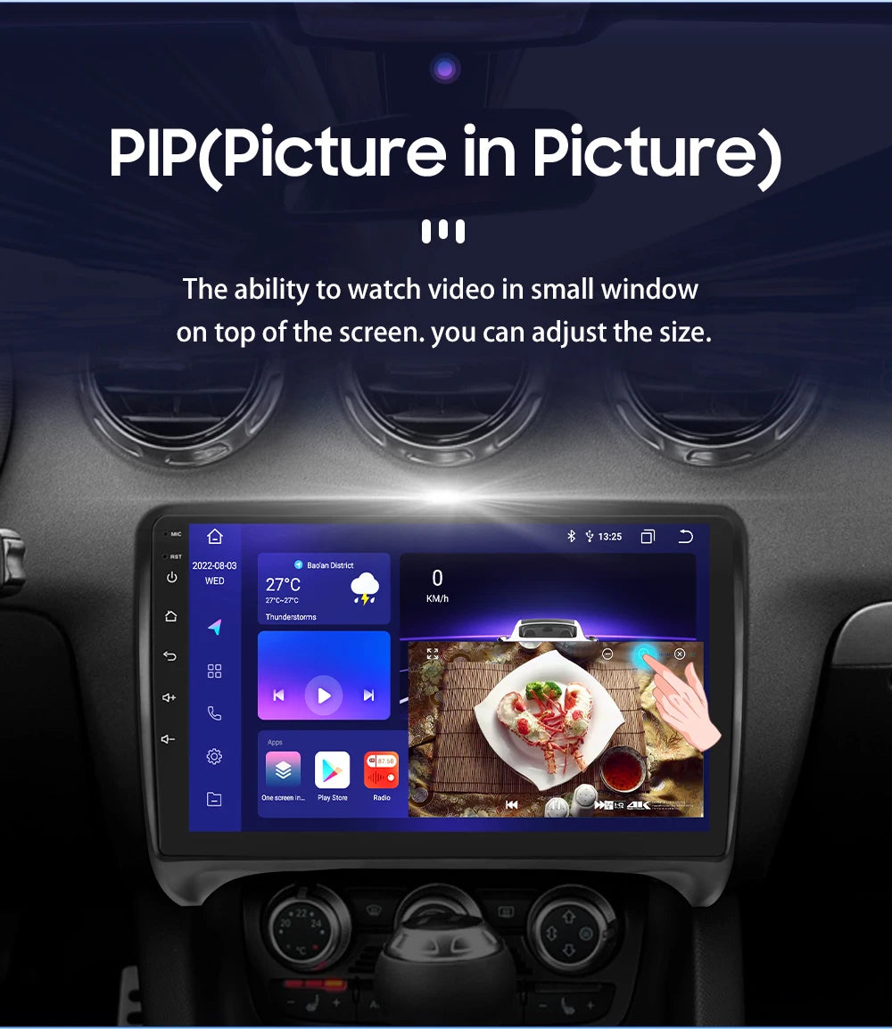 CarPlay Android Auto radio For Audi TT MK2 8J 2006-2014