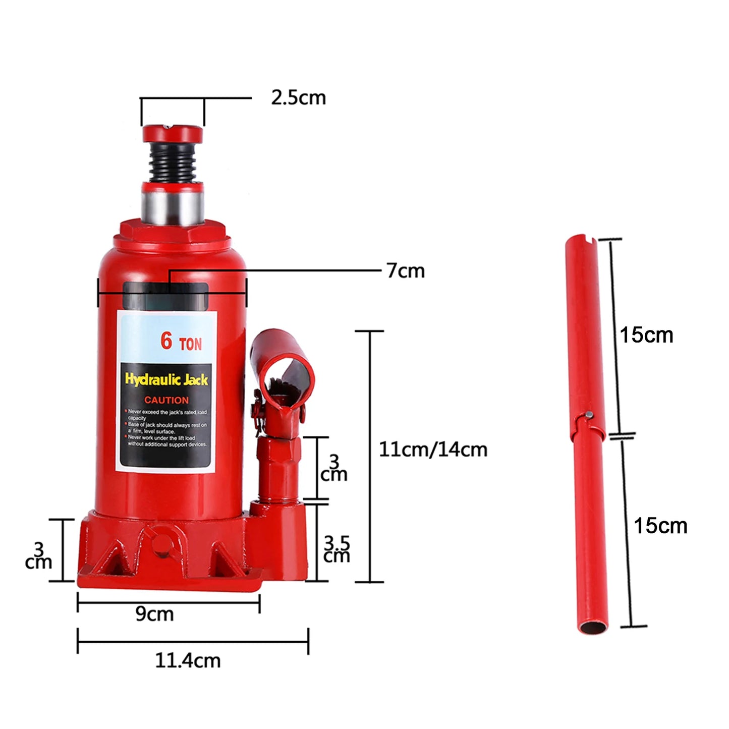 6Ton Hydraulic Bottle Jack