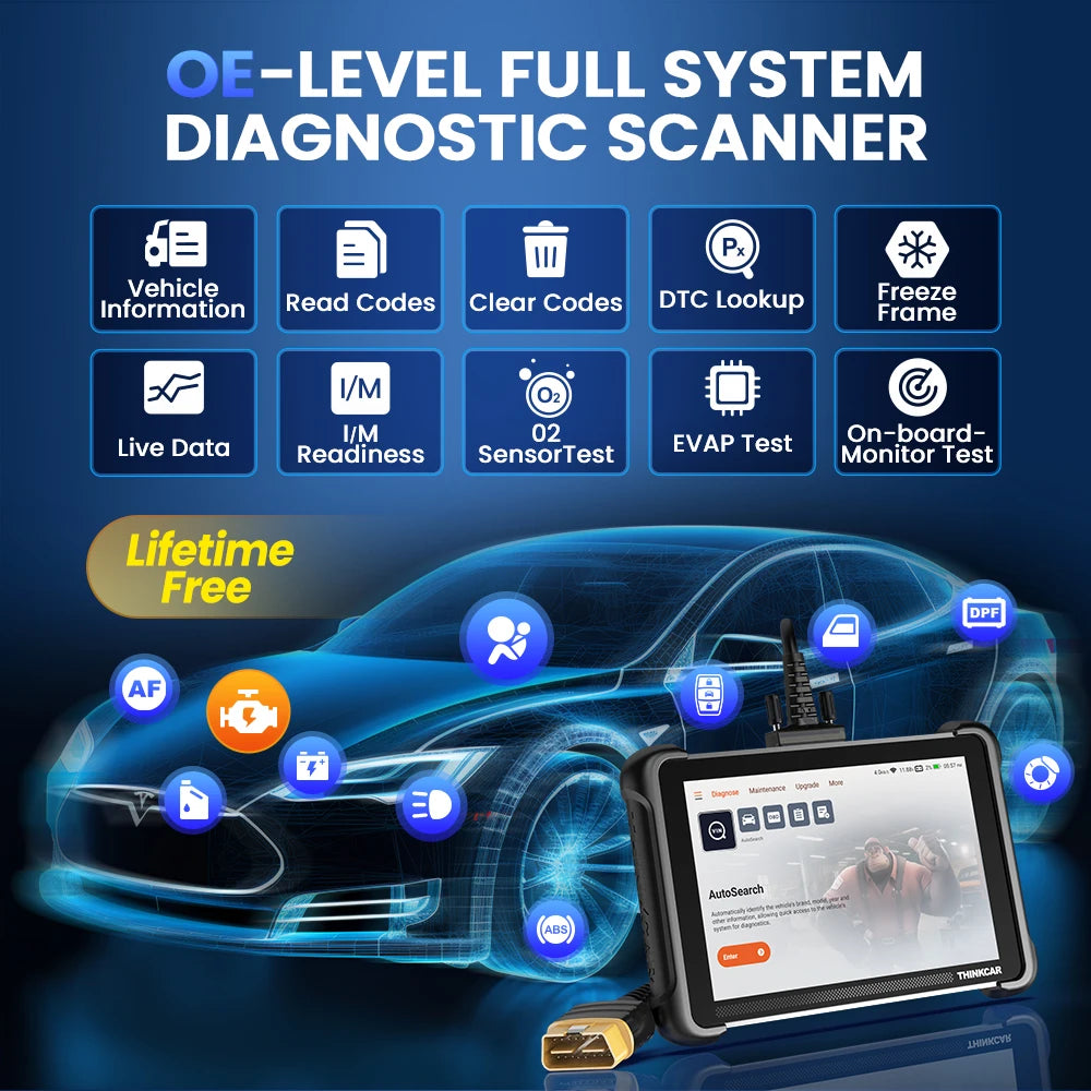 Lifetime Free Update THINKCAR THINKSCAN 689 OBD2 Scanner