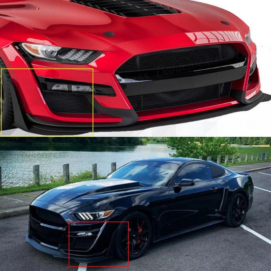 Carbon Front Splitters For 15-21 Ford Mustang