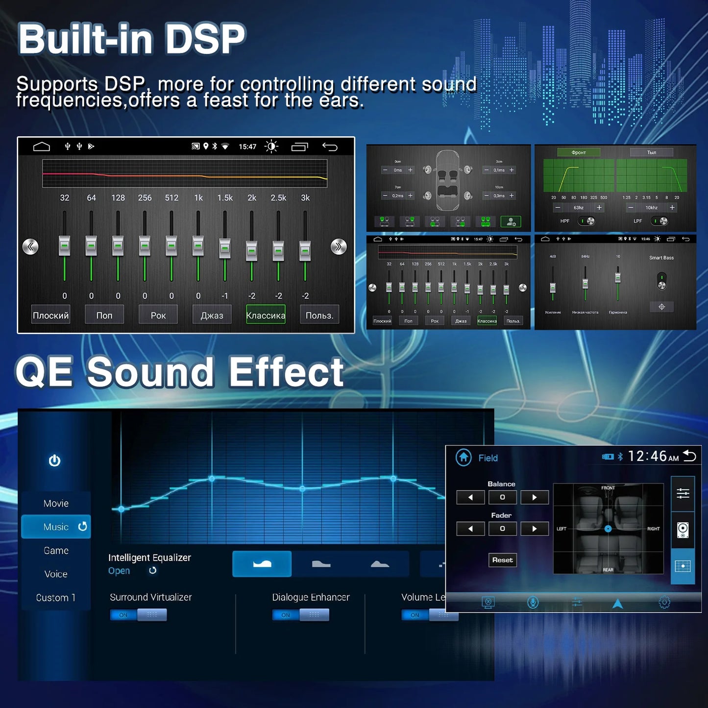 10.1in Wireless Car Carplay/Reversing Camera For Accord 2003-2007