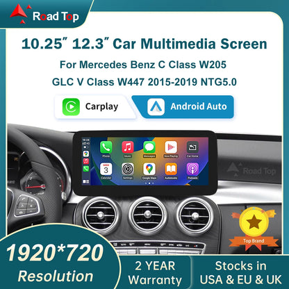 12.3 inch Ultra-thin Screen for Mercedes-Benz 2015-2018