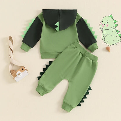 2Pc Dinosaur Sweat Set 12m-4T