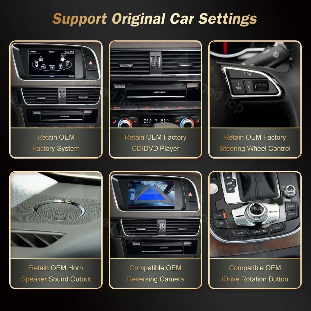 12.3' Wireless CarPlay For Audi A4 2009-20012