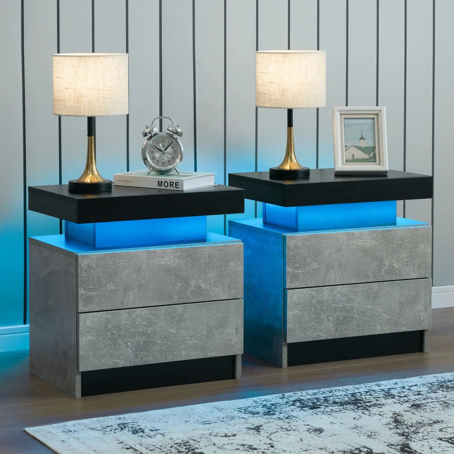 Set Of LED Nightstands