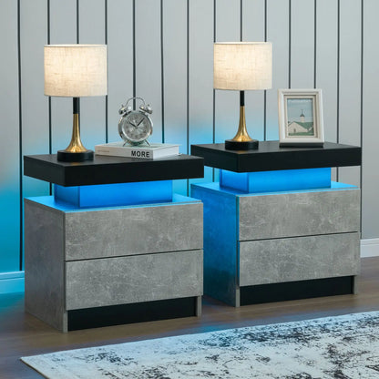 Set Of LED Nightstands