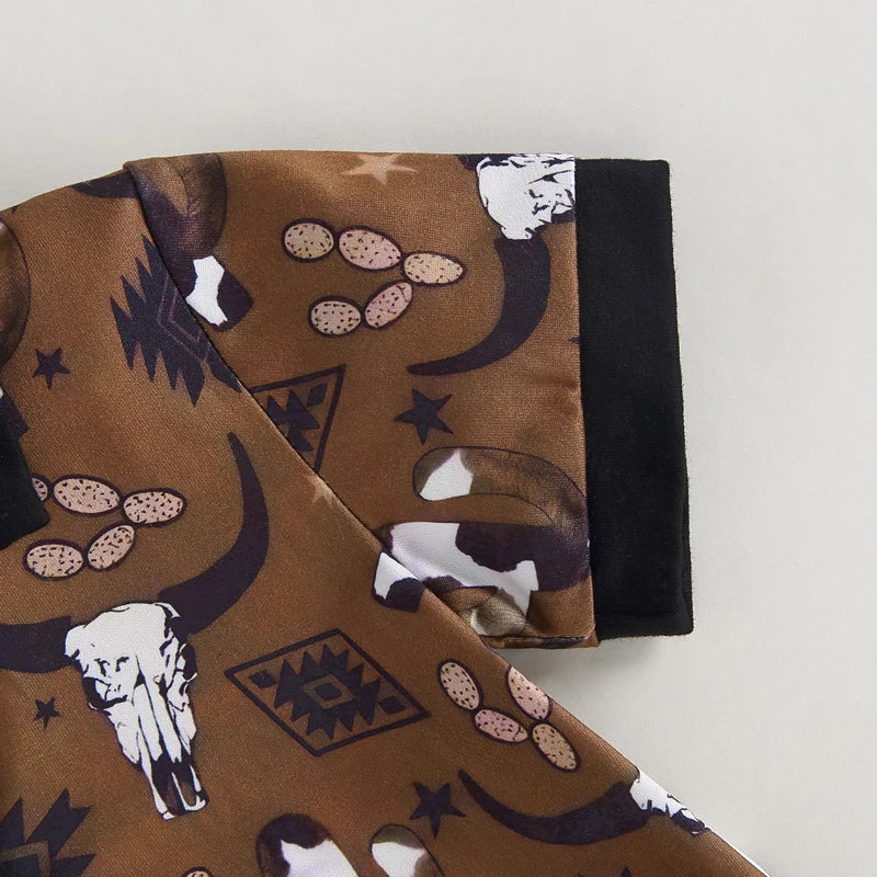 1Pc Wild Western Onesie 3-18M