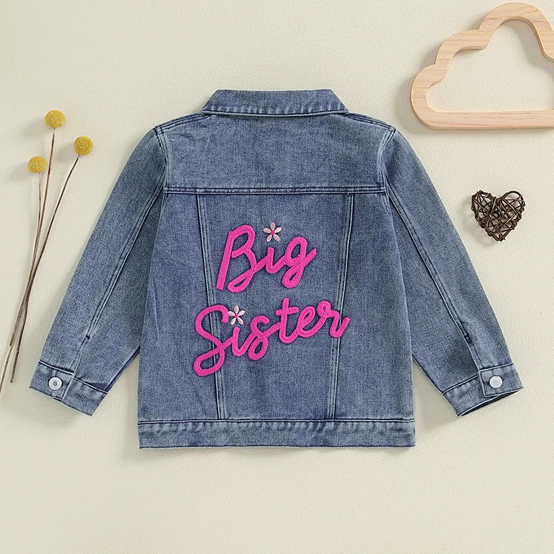 Big Sister Stitched Jean Jacket 18M-5T