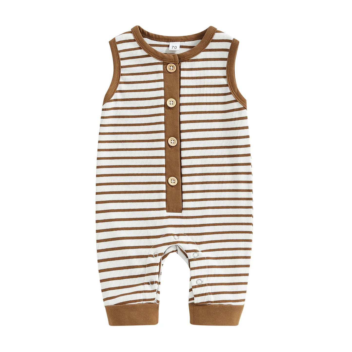 1Pc Striped Onesie 0-18m