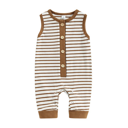 1Pc Striped Onesie 0-18m