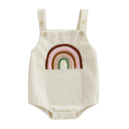 1Pc Dinosaur/Shark Embroidery Onsie Overalls