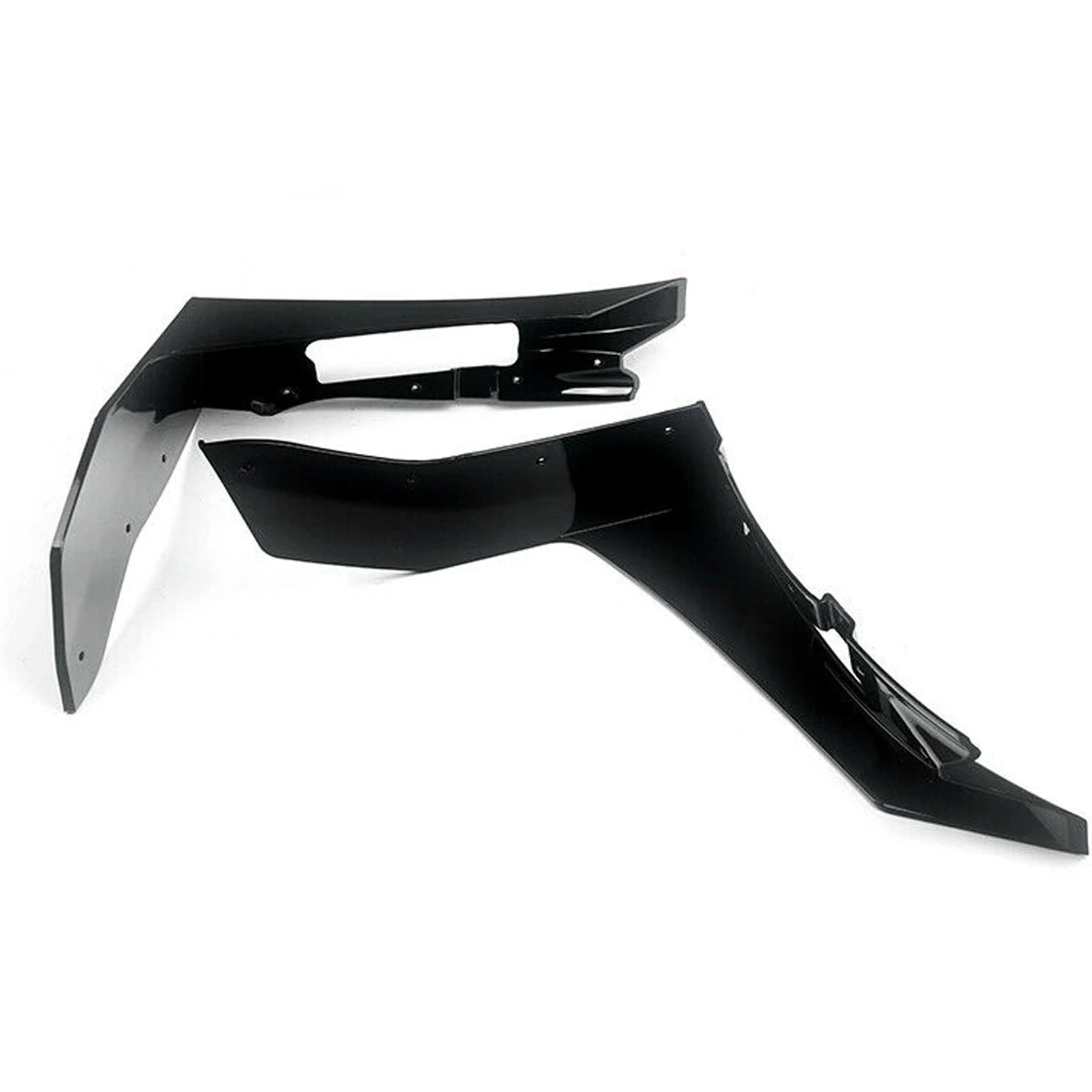 Black Front Bumper Splitters For Ford Mustang 2015-2022