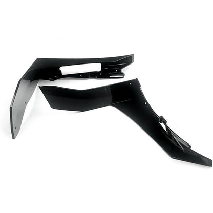 Black Front Bumper Splitters For Ford Mustang 2015-2022