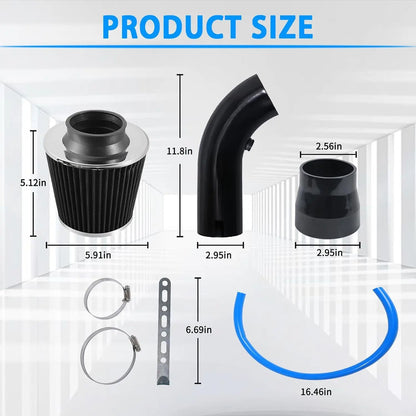 1 3" Cold Air Intake  Induction Pipe Kit