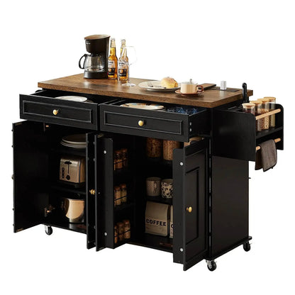 60" Mobile Kitchen Cabinet