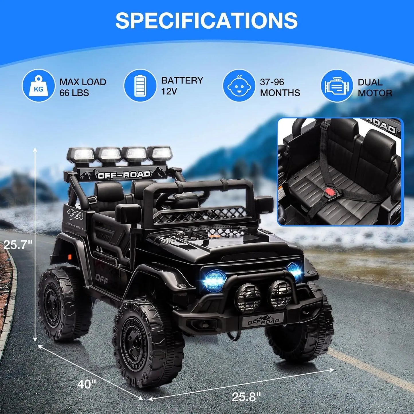 12V Offroad Kids Car