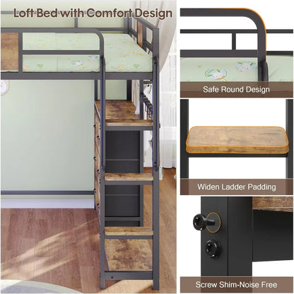 Loft Bed with Desk