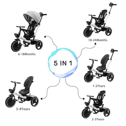 5-in-1, Adjustable Tricycle Stroller