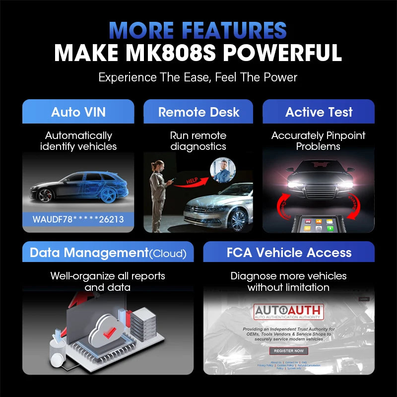 Autel MK808S Automotivo OBD2 Scanner